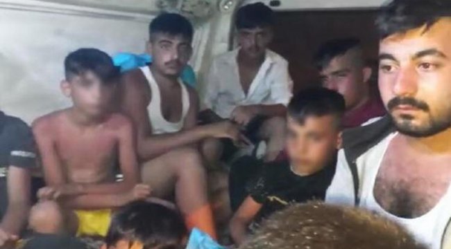 Polis şüphelenince durdurdu... 19 kişi içinden çıktı