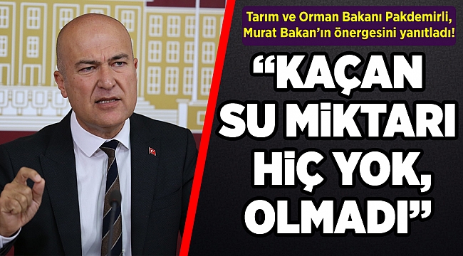 Tarım ve Orman Bakanı yanıtladı: Gördes Barajı’nda saniyede 2 bin litre su kaçağı var mı?