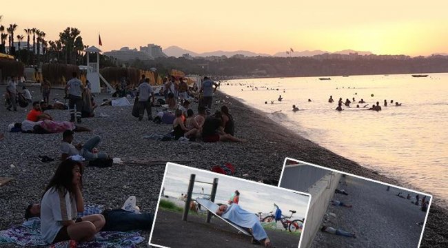 Turizm merkezi Antalya'da ilginç görüntüler