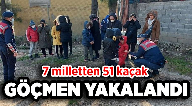 7 milletten 51 kaçak göçmen yakalandı