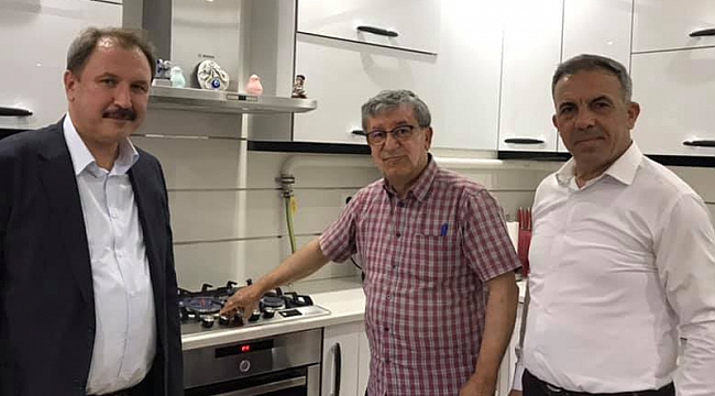 Beydağ'da ilk doğalgaz verildi