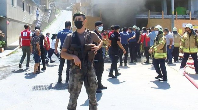 Beyoğlu’nda yangın! 1’i ağır 6 işçi yaralı