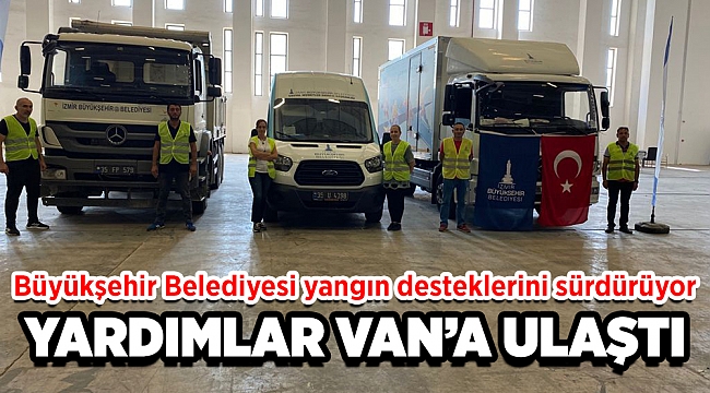 Büyükşehir Belediyesi yangın desteklerini sürdürüyor