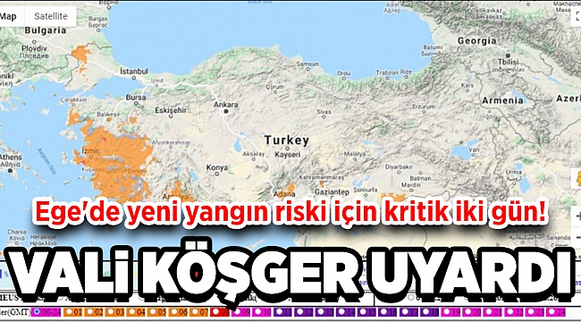 Ege'de yeni yangın riski için kritik iki gün!