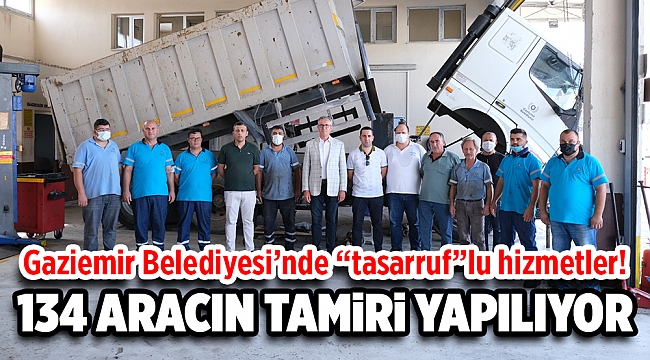 Gaziemir Belediyesi’nde “tasarruf”lu hizmetler!