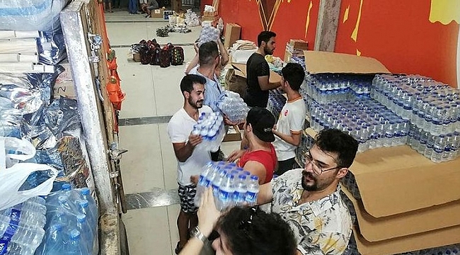 Göztepeli taraftarlardan Marmaris ve Bodrum’a yardım eli