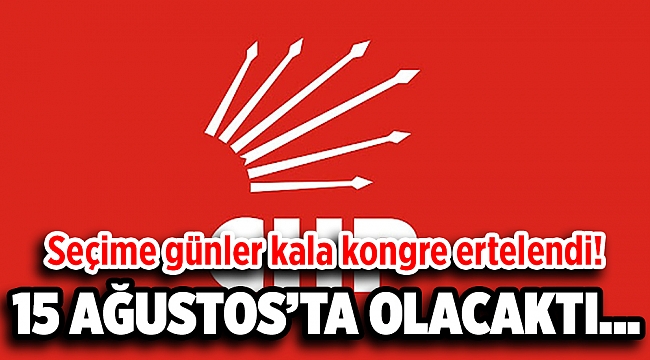 Seçime günler kala flaş karar: Kongre ertelendi!