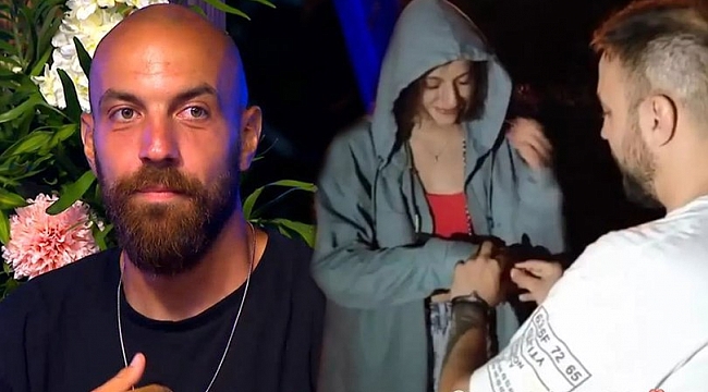 Sercan Yıldırım gece yarısı sevgilisinin kapısına dayandı! Mutlu sona beğeni yağdı