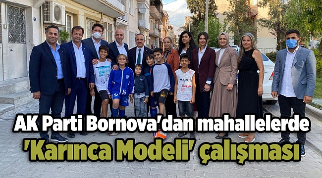 AK Parti Bornova'dan mahallelerde 'Karınca Modeli' çalışması