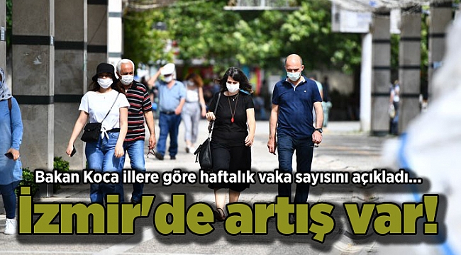 Bakan Koca illere göre haftalık vaka sayısını açıkladı... İzmir'de artış var!