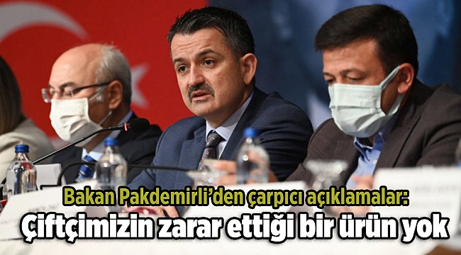 Bakan Pakdemirli’den çarpıcı açıklamalar: Çiftçimizin zarar ettiği bir ürün yok