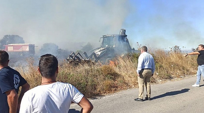 Çeşme'de sigara izmariti yangına neden oldu: Başkan Oran isyan etti
