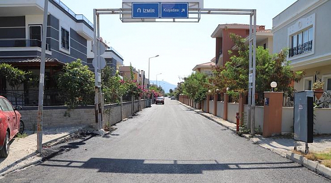 Gümüldür&#039;ün Yolları Asfaltlanıyor