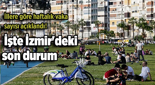 İllere göre haftalık vaka sayısı açıklandı! İşte İzmir'deki son durum