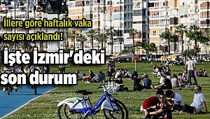 İllere göre haftalık vaka sayısı açıklandı! İşte İzmir'deki son durum