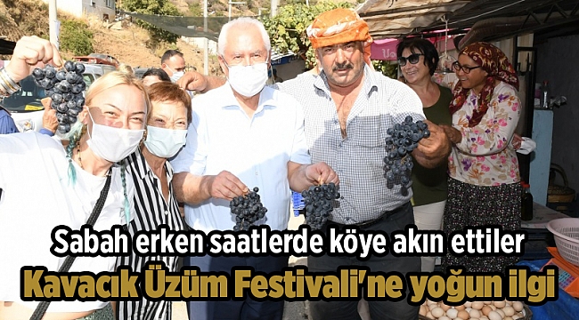 Kavacık Üzüm Festivali'ne yoğun ilgi