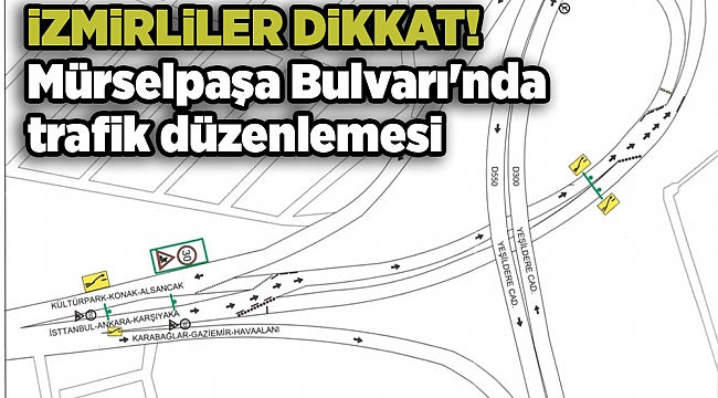 Mürselpaşa Bulvarı&#039;nda trafik düzenlemesi