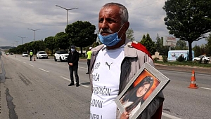PKK'nın kaçırdığı kızını geri isteyen baba Ankara yürüyüşünde, Afyonkarahisar'dan geçti