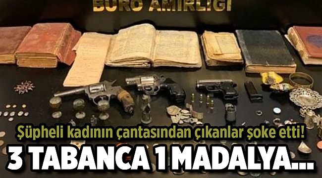 Şüpheli kadının çantasından çıkanlar şoke etti