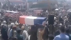 Taliban'dan ABD, Fransa ve İngiltere bayraklı cenaze töreni