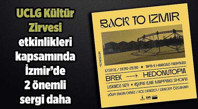 UCLG Kültür Zirvesi etkinlikleri kapsamında İzmir’de 2 önemli sergi daha