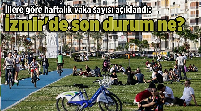 İllere göre haftalık vaka sayısı açıklandı: İzmir'de son durum ne?