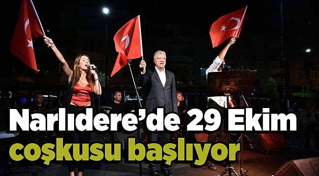 Narlıdere'de 29 Ekim coşkusu başlıyor