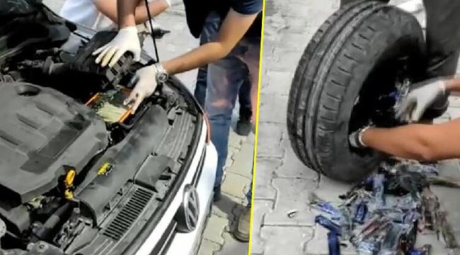 Suriye’den gelen otomobilde 290 bıçak ile 40 muşta ele geçirildi