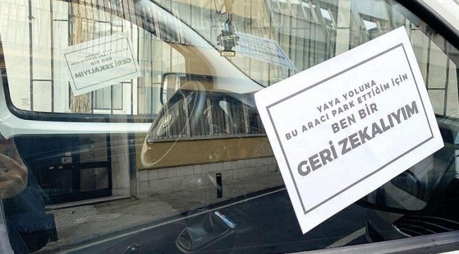 Tarihe geçecek yanlış park tepkisi