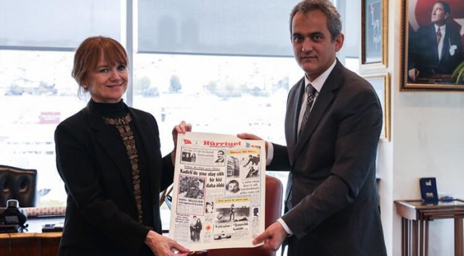 Bakan Özer, yeni nesil gazetecileri yetiştirecek medya lisesi çalışmalarını yerinde inceledi