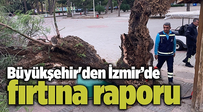 Büyükşehir'den İzmir’de fırtına raporu