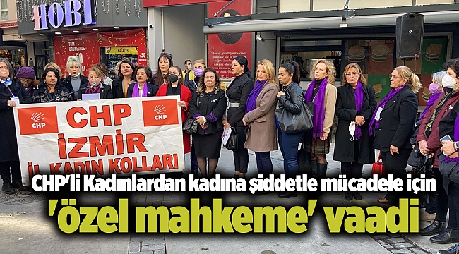 CHP'li Kadınlardan kadına şiddetle mücadele için 'özel mahkeme' vaadi