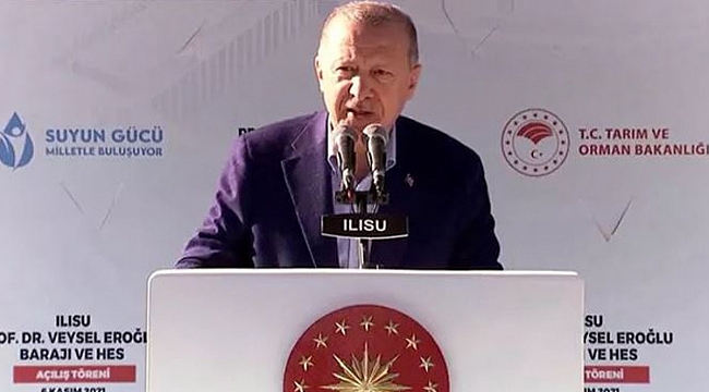 Cumhurbaşkanı Erdoğan'dan baraj açılışında açıklamalar