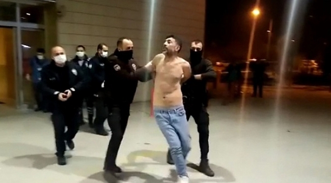 Eşine sözlü şiddet uygulamıştı: Hastanede de polise saldırdı