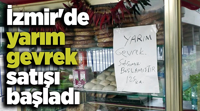 İzmir'de yarım gevrek satışı başladı