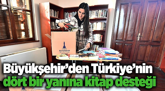 İzmir’den Türkiye’nin dört bir yanına kitap desteği
