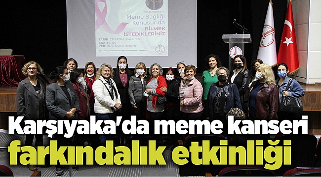 Karşıyaka'da meme kanseri farkındalık etkinliği
