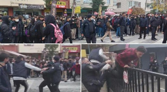 Konya'da öğrenci kavgasına veliler de katıldı! Polis müdahale etti