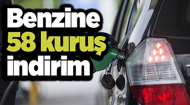 Benzine 58 kuruş indirim