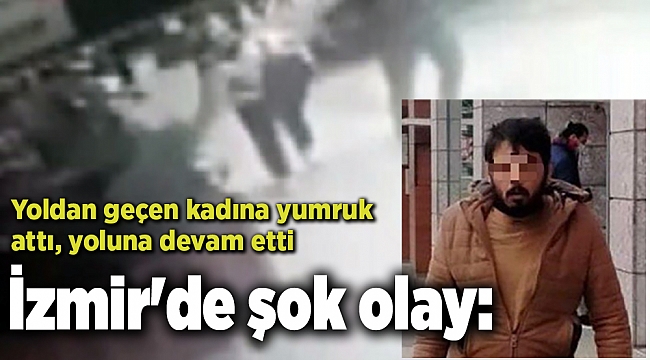 Dehşet veren anlar kamerada: Genç kadına yumruklu saldırı