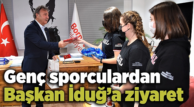 Genç sporculardan Başkan İduğ’a ziyaret