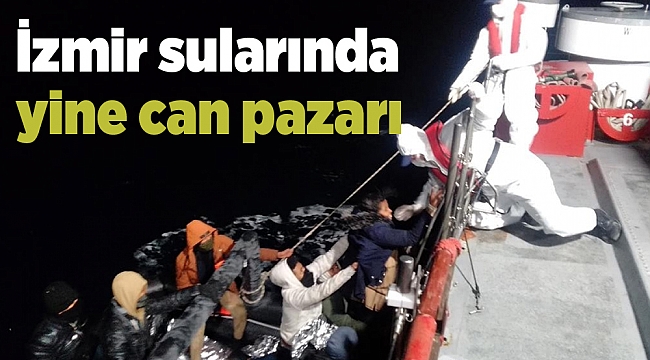 İzmir açıklarında 164 göçmen yakalandı, geri itilen 78 göçmen kurtarıldı