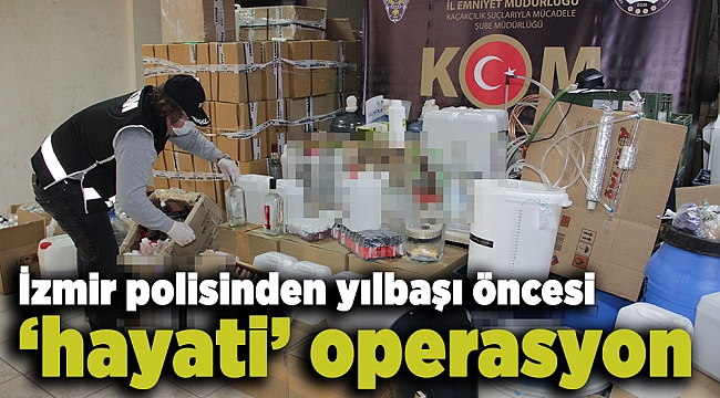 İzmir polisinden yılbaşı öncesi ‘hayati’ operasyon