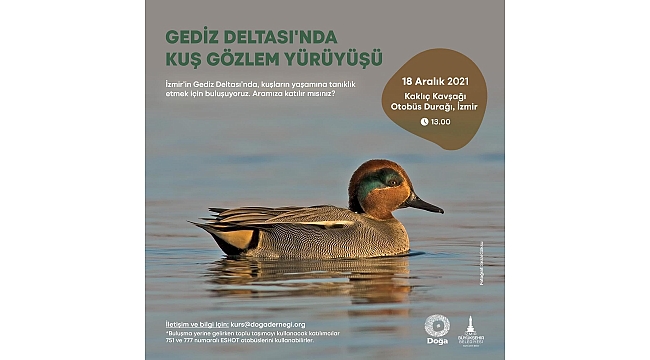 İzmirliler UNESCO adayı Gediz Deltası'nda buluşuyor