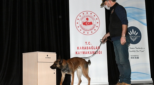 Karabağlar&#039;da narkotik seminerine yoğun ilgi