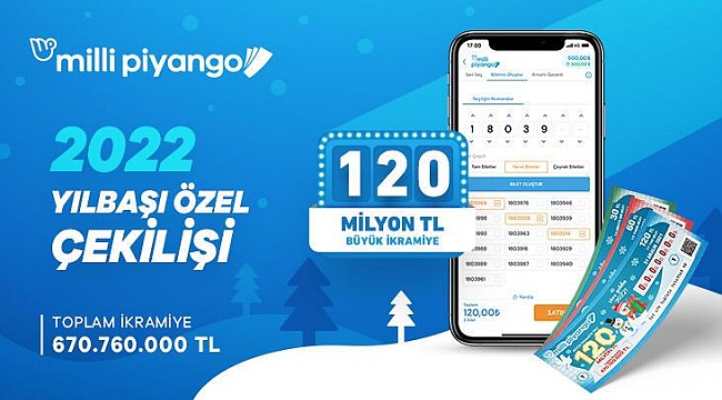 Milli Piyango yılbaşı biletlerine yoğun ilgi!