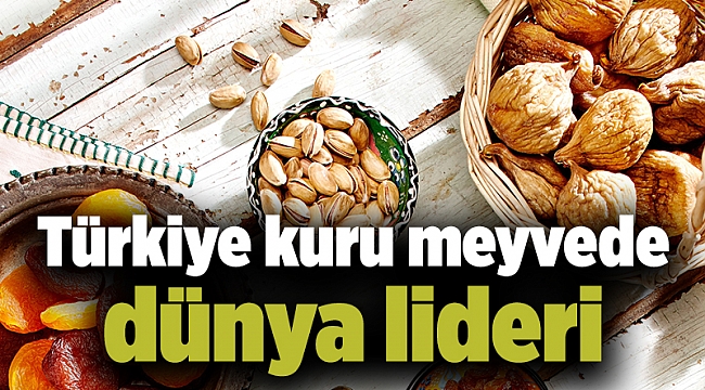 Türkiye kuru meyvede dünya lideri