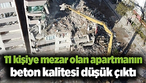11 kişiye mezar olan apartmanın beton kalitesi düşük çıktı