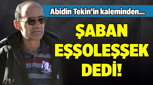 Abidin Tekin'in Kaleminden...