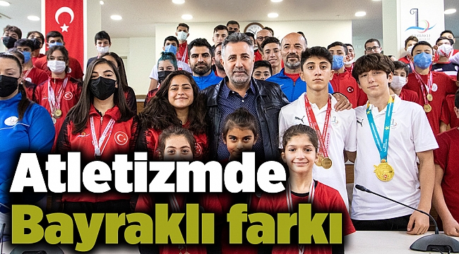 Atletizmde Bayraklı farkı